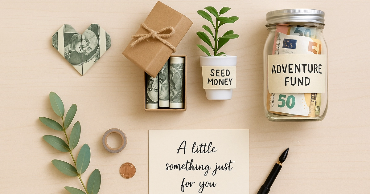 creative ways to give money as a gift