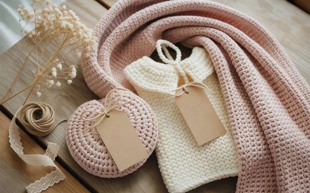 Step-by-step guide visual showing how to crochet a simple summer top.